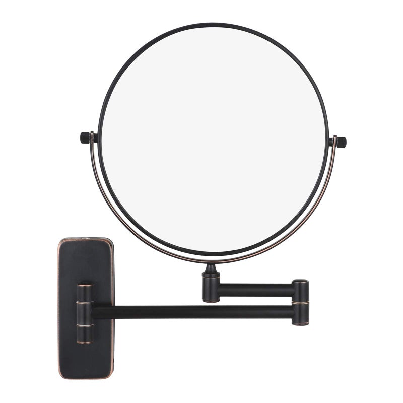 Nicesail Orb 1X/10X Magnifying Makeup Mirrors for Wall Mounted Makeup Mirror 8 Inch, Double-Sided 10x Magnifying Mirror Wall Mount, Oil Rubbed Bronze (8 Inch, 10X) - Image 1